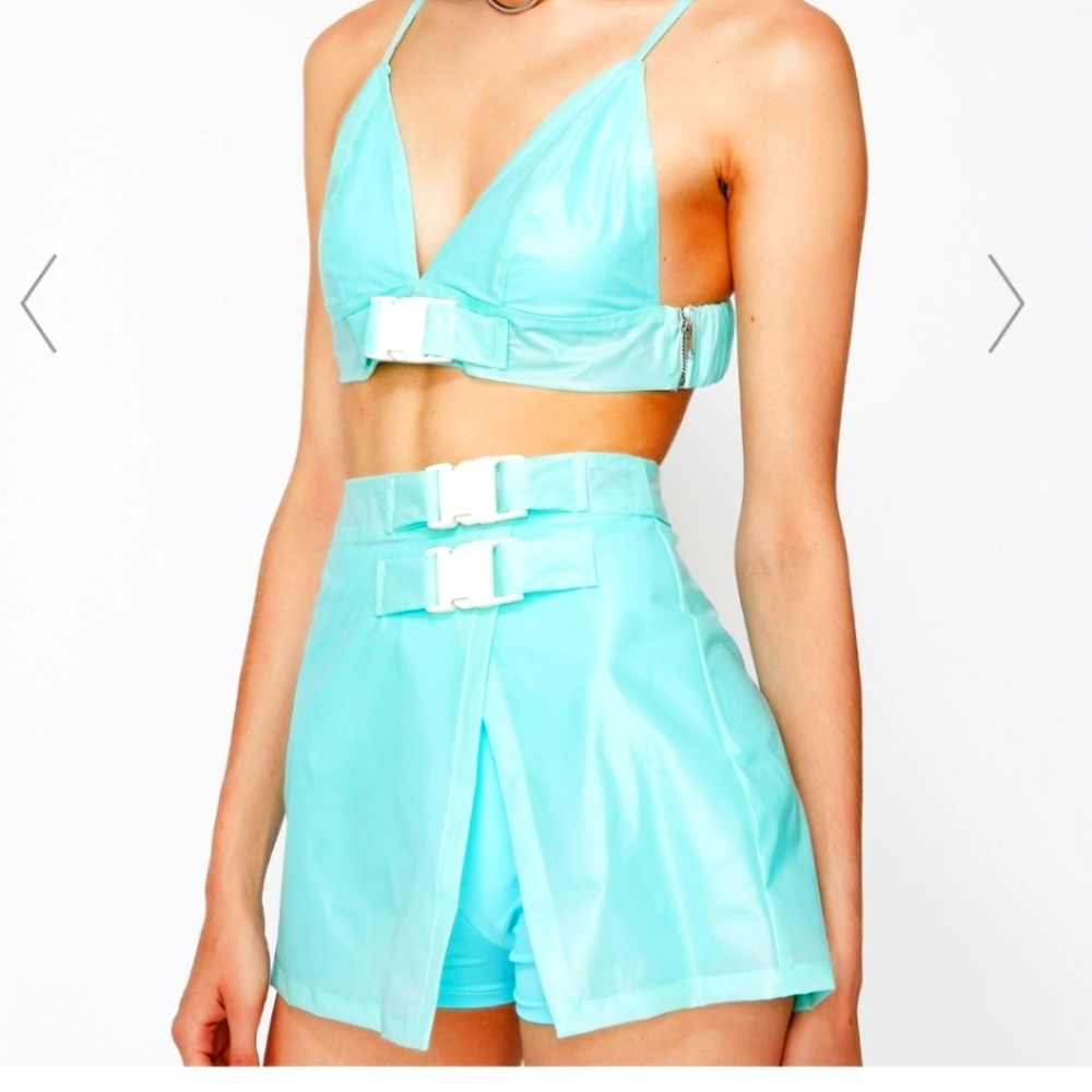 Minty Glamazon Girl Skirt Set by Dolls Kill